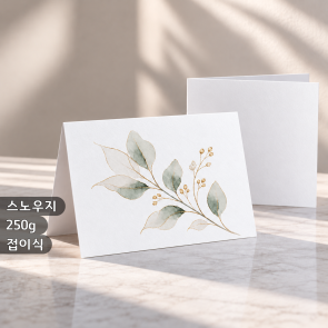 [특수엽서] 스노우지 250g 접이식 엽서