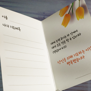 [특수엽서] 스노우지 250g 접이식 엽서 70x100mm