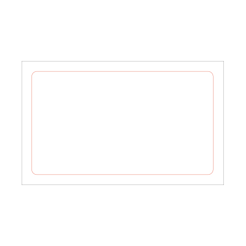 [일반스티커] 직사각 라운드 스티커 70x50mm