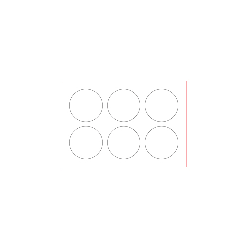 [일반스티커] 원형 스티커 20x20mm (1세트 6개)