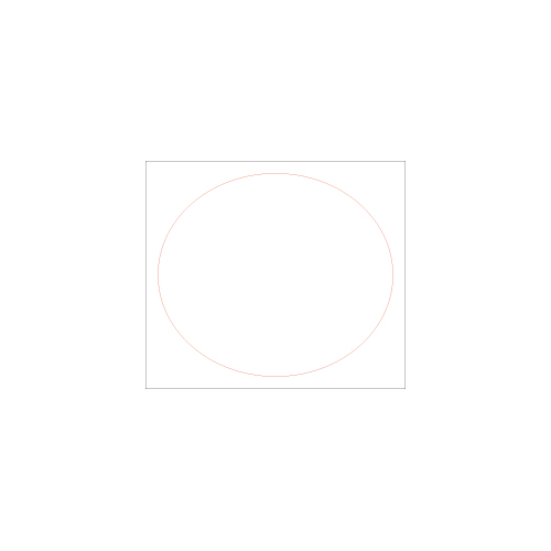 [일반스티커] 타원형 스티커 75x65mm